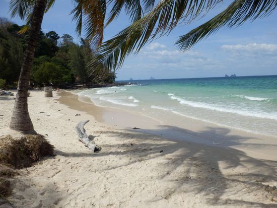 der Strand hat sehr gelitten