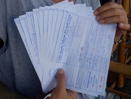 hier noch einmal unsere Ausbeute an Reservierungszetteln !