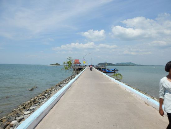 Blick aus dem Mopedtaxi nach hinten