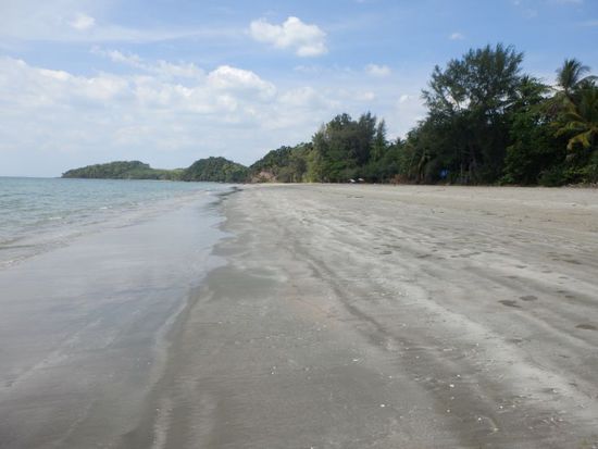 ein Strandfoto nach links