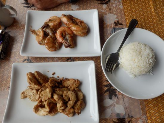 Chicken with Garlic & Pepper + Shrimps mit Garlic & Pepper