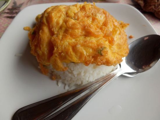 Thai Omelett mit Reis