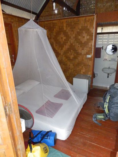 die Hütte innen drin