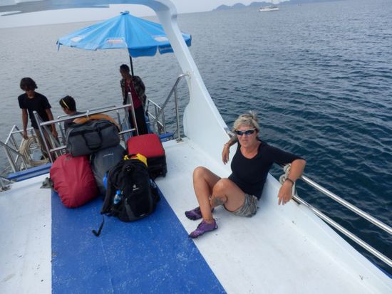 gemütliches Plätzchen auf dem Oberdeck