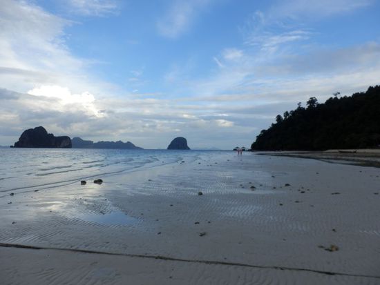 noch einmal der Strand bei Ebbe auf der anderen Seite