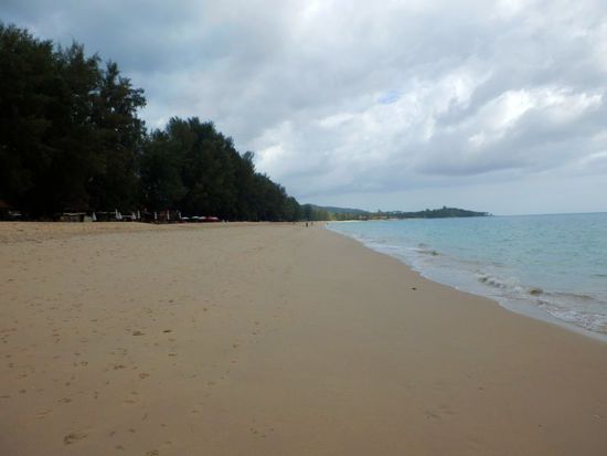 der Strand in südlicher Richtung