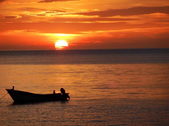 Sonnenuntergang Long Beach Koh Lanta