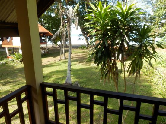 und die Aussicht vom großen Balkon