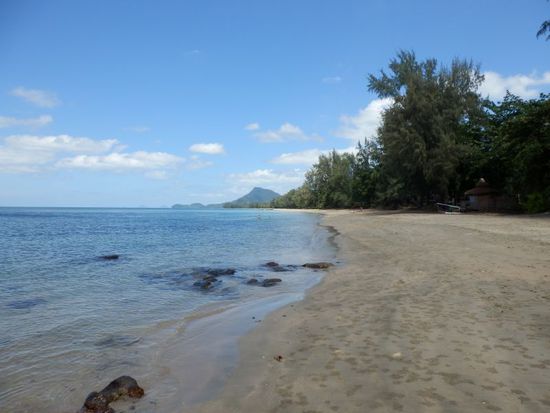 der Strand dann weiter nördlich