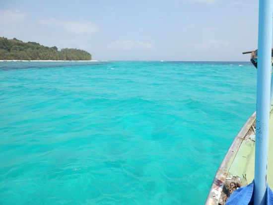 herrliches Wasser an der Bamboo Island