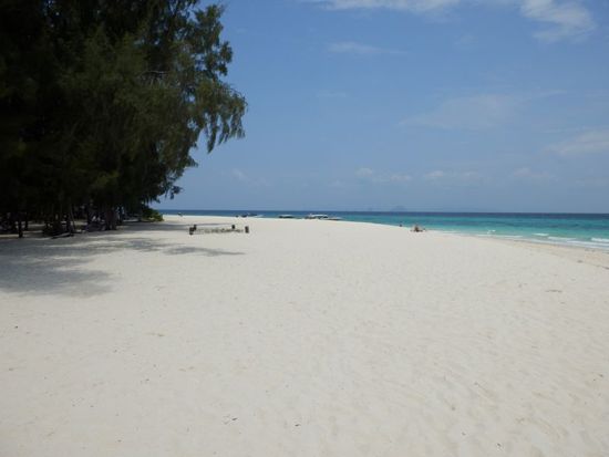 de Strand auf Bamboo Island