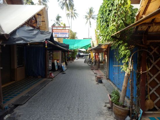 morgens um 08.00 Uhr auf Koh Phi Phi