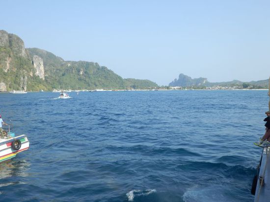 Blick zurück auf Kho Phi Phi