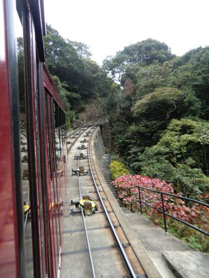 mit der "Seilbahn" geht es nach oben.