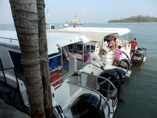 das letzte Boot rechts wird unser sein