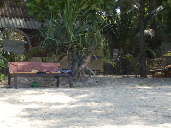 da wo die Handtücher liegen, haben wir gechillt.......