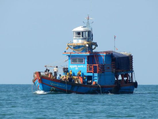 wieder an nem Fischerboot vorbei