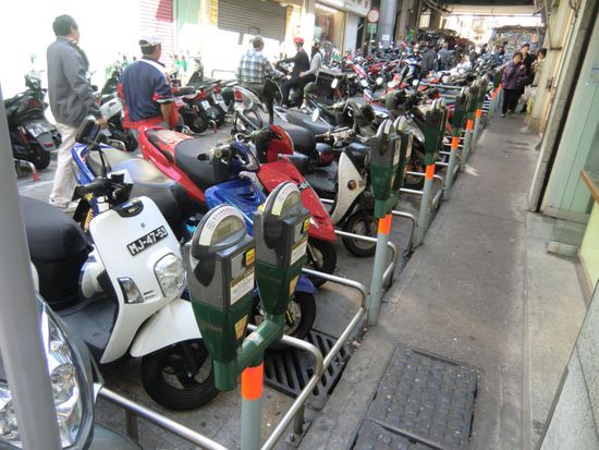 Parkuhren für Roller