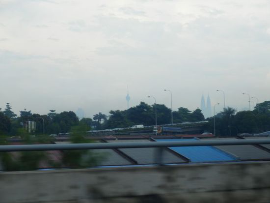 der erste Blick auf die Sehenswürdigkeiten von Kuala Lumpur