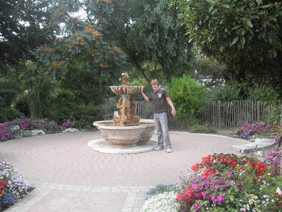 Ricky nochmal im Blumengarten