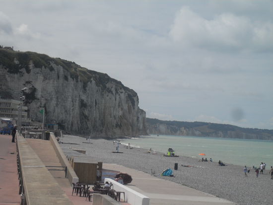 Die Steilküste ist hier bereits schon sehr stark ausgeprägt!