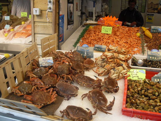 Auf dem Markt gab es sehr frischen Fisch!