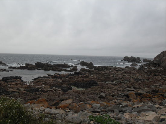 Die Felsenküste vor Le Gouffre.