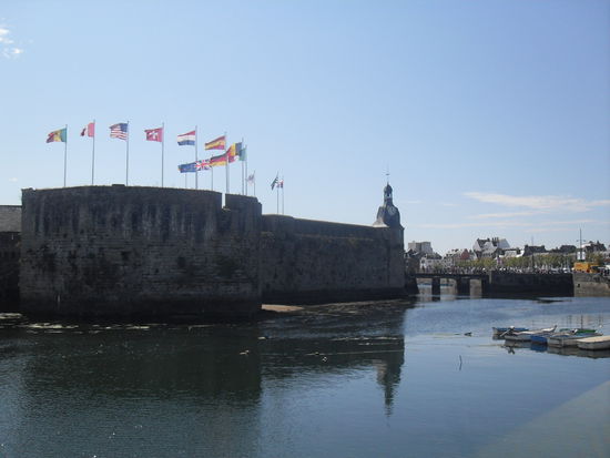 Dies ist die Festung von Concarneau.