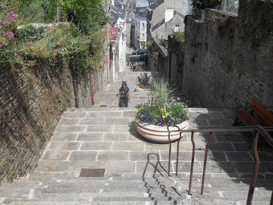 Nachdem wir die vielen Treppen hinaufgestiegen sind, waren wir ein bisschen enttäuscht.