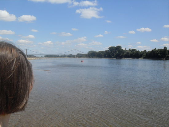 Die Loire, an der wir lange entlang spaziert sind.
