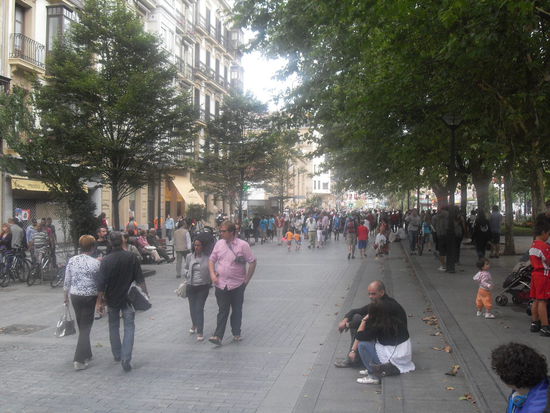 Boulevard - die Hauptverkehrsader in San Sebastián