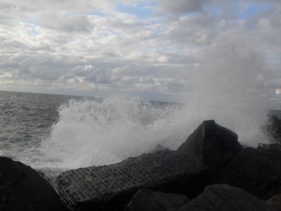 ... sodass Ricky wirklich ein wenig nass wurde.