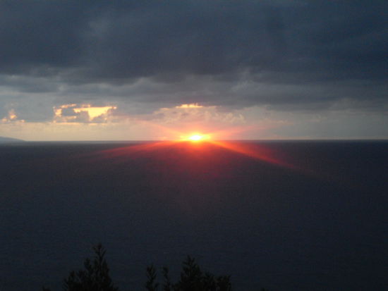 Der Sonnenuntergang schließlich war atemberaubend ...