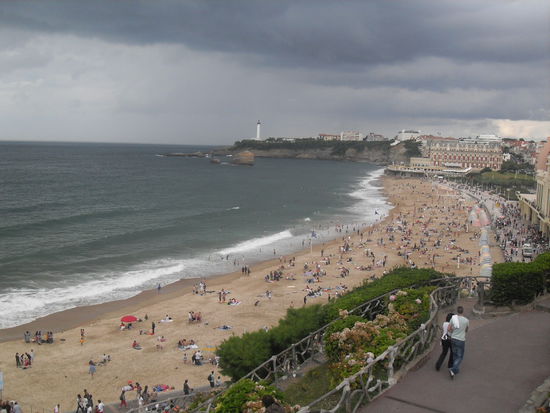 Das Panorama über den gesamten Strand!