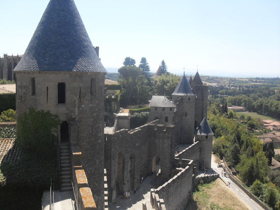Die Stadtmauer, über die der Besucherrundgang führt.