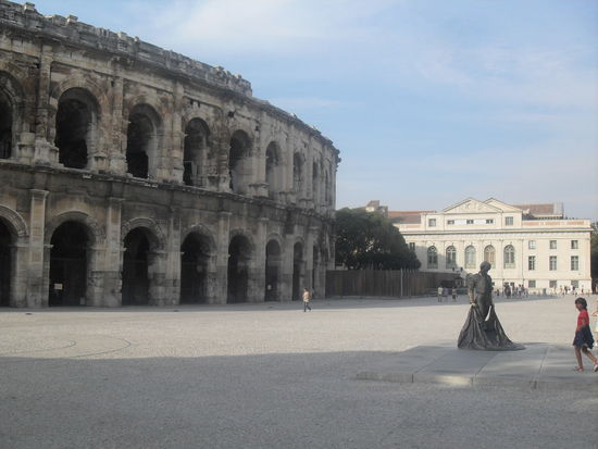 Damals wurde in der Arena vor allem Stierkampf ausgetragen, wie diese Skulptur des Torero auch beweist.