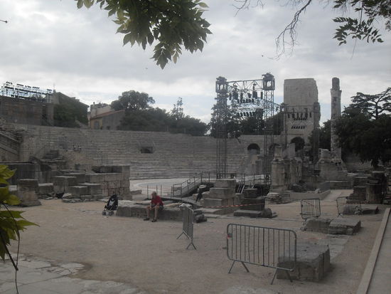 Das Amphitheater - auch ohne Eintritt zu zahlen, konnte man einen Blick hineinwerfen!