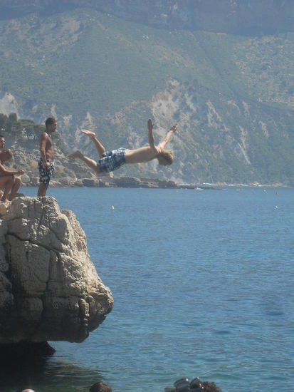 Bild des Tages: Ricky setzt zum Flug an - mit einer spitzen Haltung...