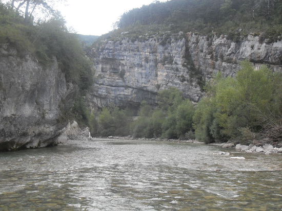 Die Strömung war ebensowenig zu unterschätzen ...