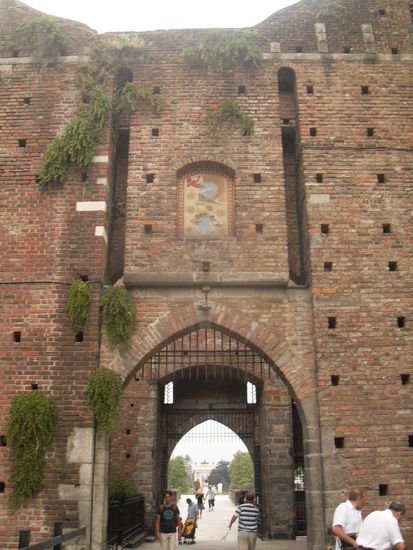 So sah das Tor von innen aus...