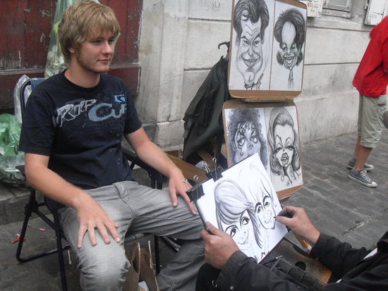 Ricky wird gerade gezeichnet