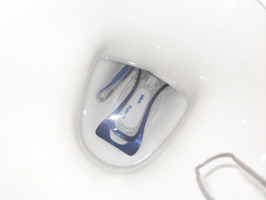 Rickys schweineteurer Rasierer im Klo - wie konnte das bloß passieren? 
Fragt ihn am besten selbst!