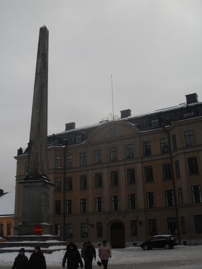 Auch Stockholm hat einen Obelisken 