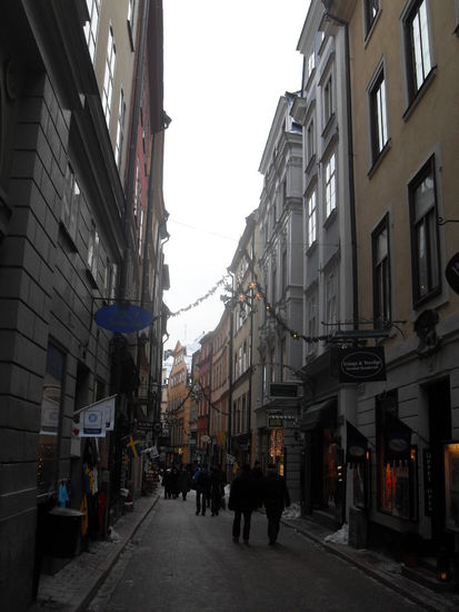 Gamla Stans enge Gassen beeindruckten ebenso ...