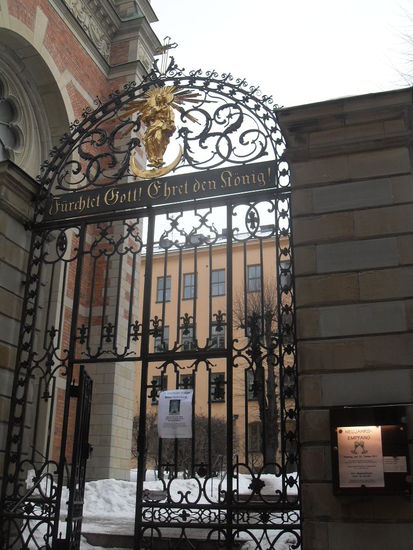 Nach der Besichtigung der deutschen Kirche ...