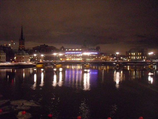 Stockholm im Dunkeln