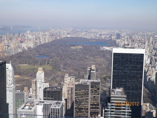 Und immer noch auf dem Rockefeller Center mit Blick über den Central Park