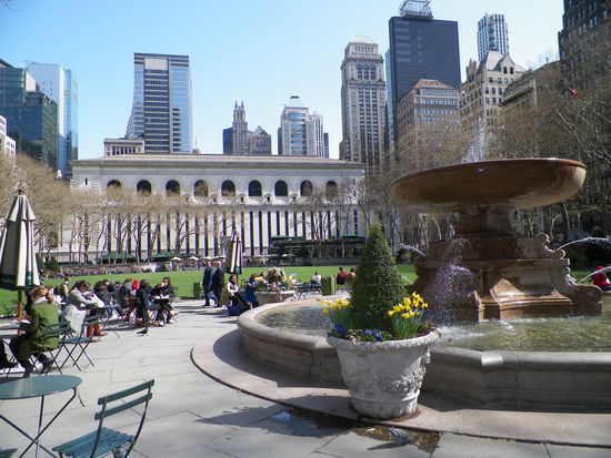 Wir chillten noch eine Weile im Bryant Park ...