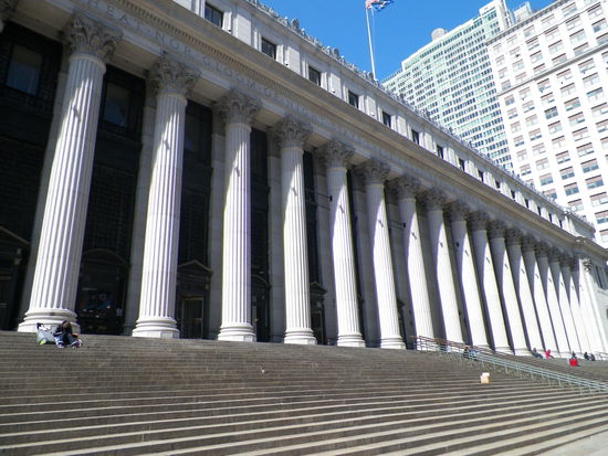 Die dezente Poststation New Yorks gegenüber dem Madison Square Garden.