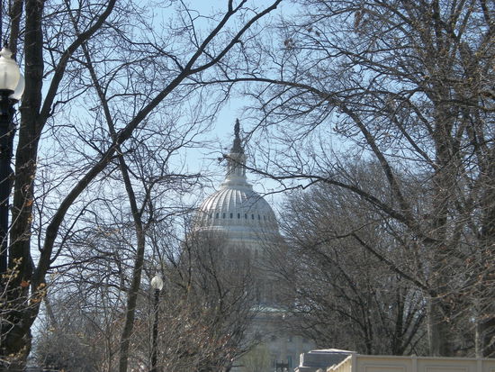 Außerdem hatte man ebenfalls sofort eine schöne Sicht auf das nahe Capitol.
